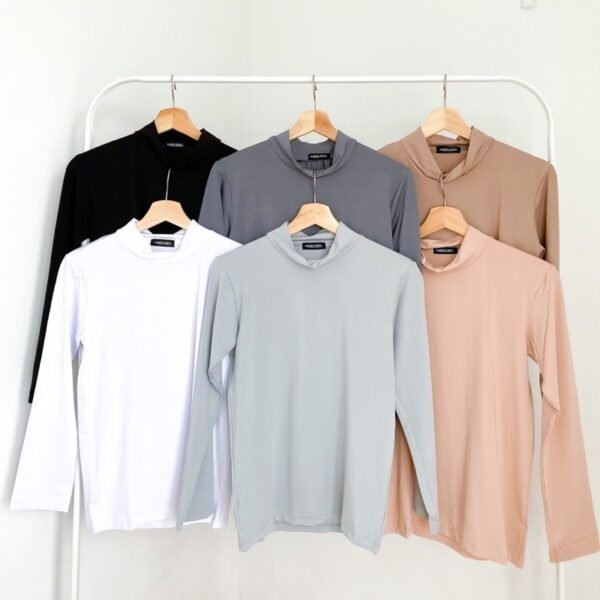 (JUMBO SIZE) Manset Inner Polos Lengan Panjang Busui Nonbusui