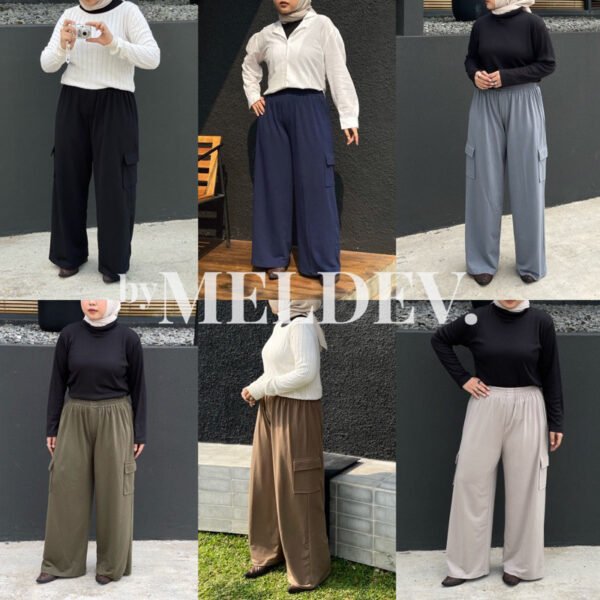 ByMeldev Terry Cargo Pants