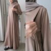 ByMeldev Laluna Cotton Basic Dress Gamis Kerut Busui Bumil Friendly