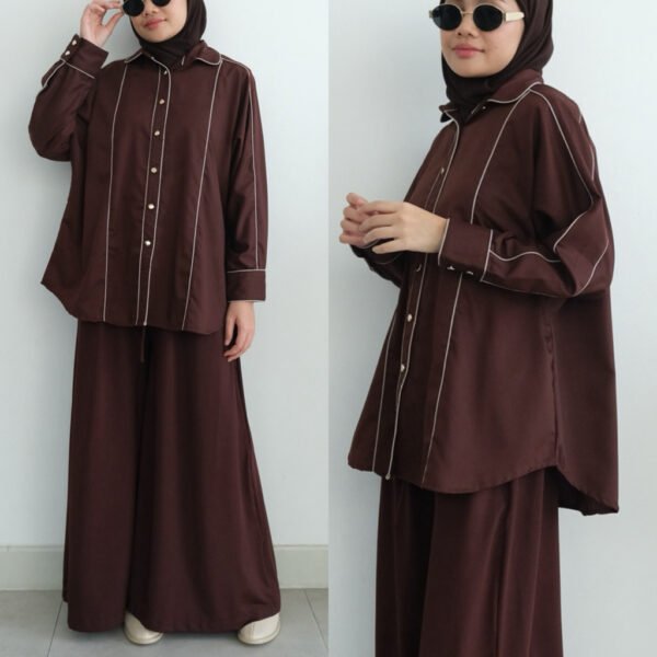 ByMeldev Premium Line Shirt Kemeja Motif List Garis