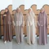 ByMeldev Mecca Jersey Hijab Dress Set Setelan Gamis Busui Nonbusui