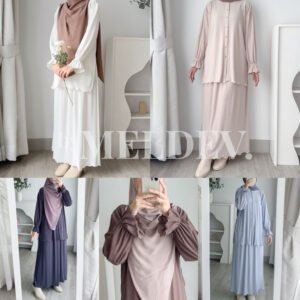 ByMeldev Malay Pleats Set Setelan Rok