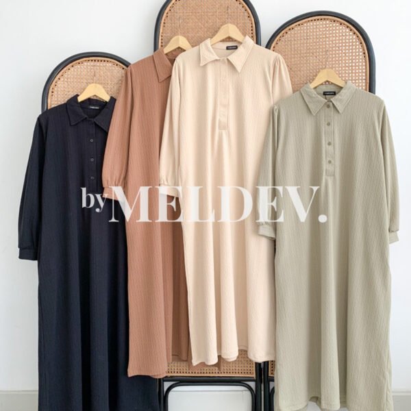 ByMeldev Button Knit Dress