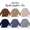 Bymeldev (BASIC COLOURS) Premium Reguler Longsleeve Tees Busui Nonbusui