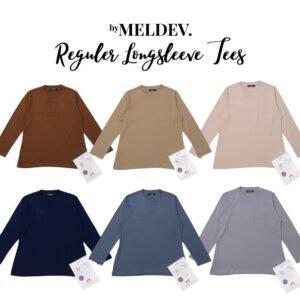 Bymeldev (BASIC COLOURS) Premium Reguler Longsleeve Tees Busui Nonbusui