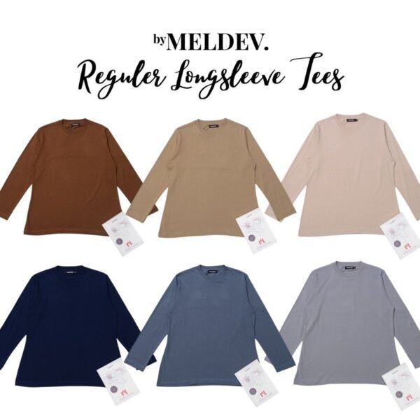 Bymeldev (BASIC COLOURS) Premium Reguler Longsleeve Tees Busui Nonbusui