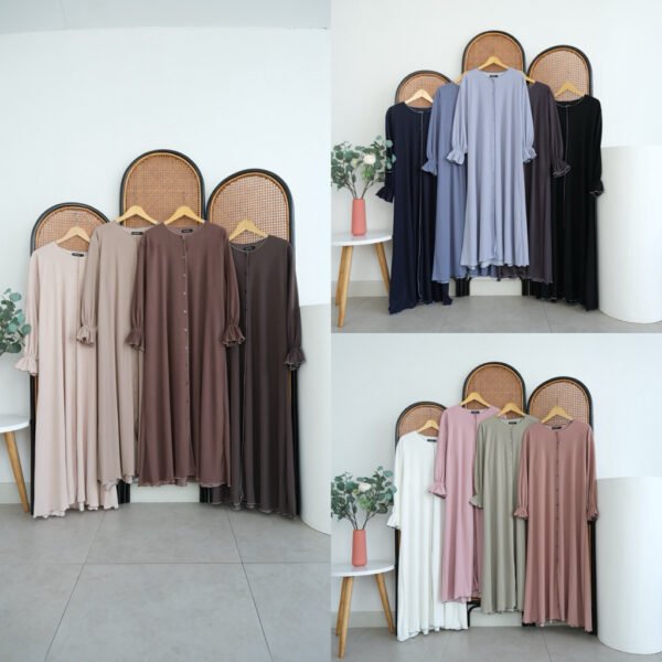 ByMeldev Alayaa Pleats Button Dress