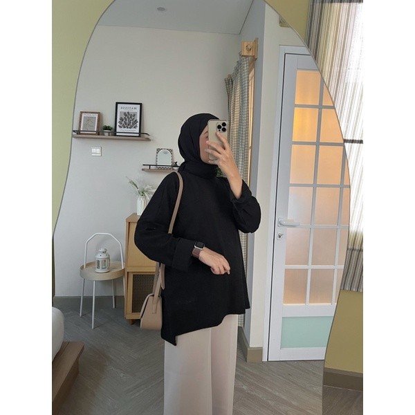 Bymeldev Pocket Oversized Knit Top Busui&Nonbusui