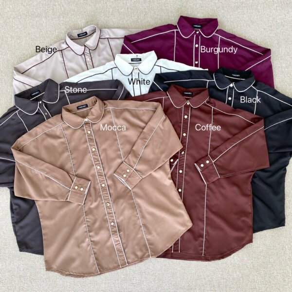 ByMeldev Premium Line Shirt Kemeja Motif List Garis