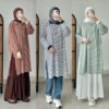 ByMeldev Button Stripes Polo Tunik Salur