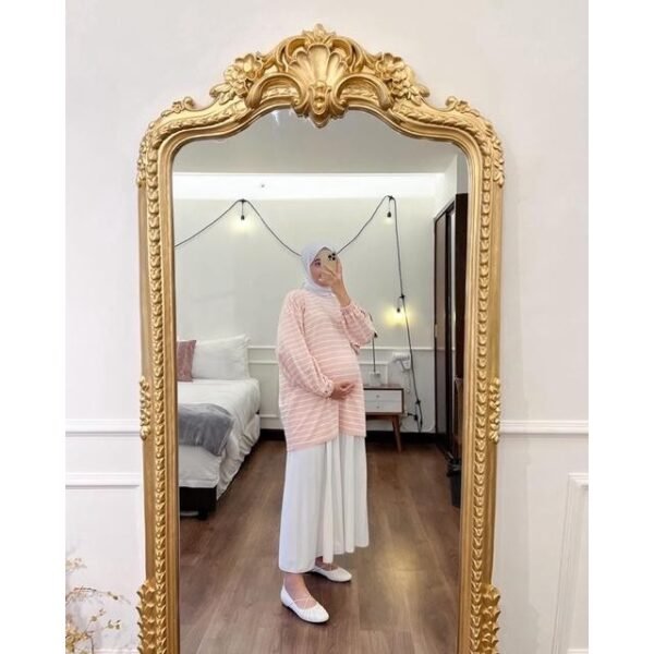 Bymeldev Oversize Stripes Top Kaos Salur Nonbusui Busui