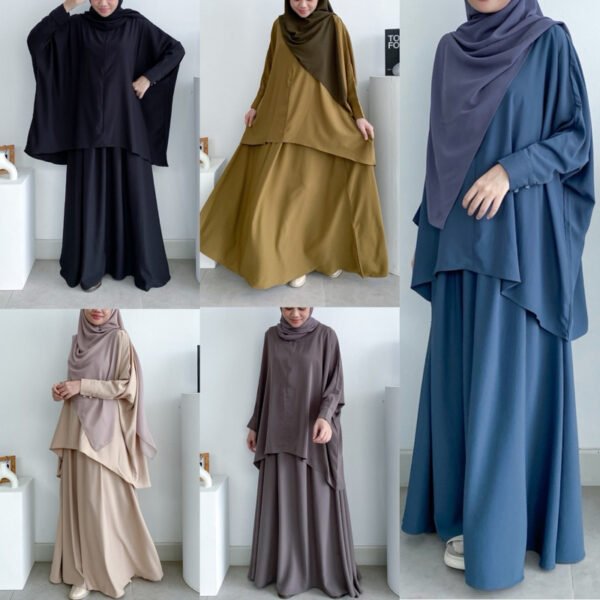 ByMeldev Hafwah Skirt Set Busui Bumil Friendly Set Umroh