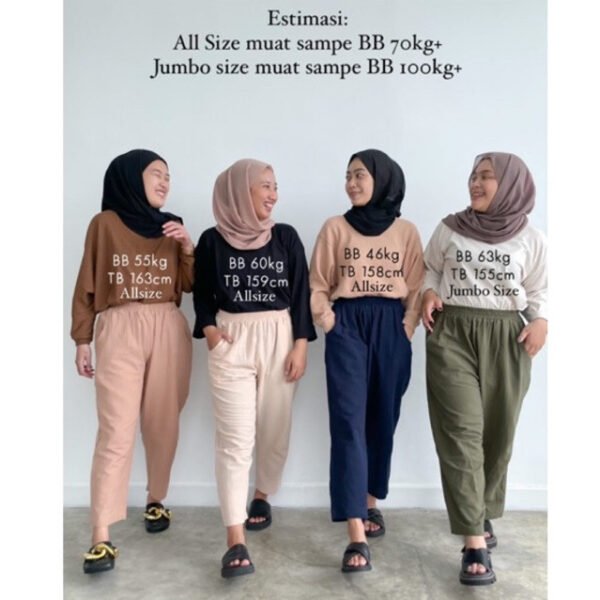 Bymeldev Basic Linen Pants Allsize Jumbo Size