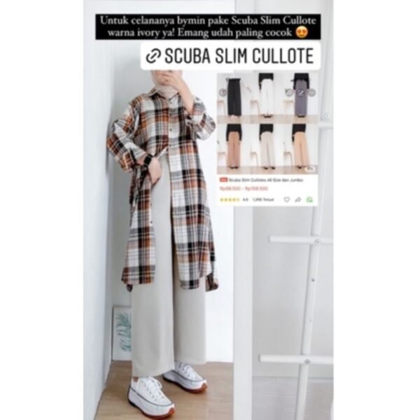 Bymeldev Kemeja Flanel Tunik