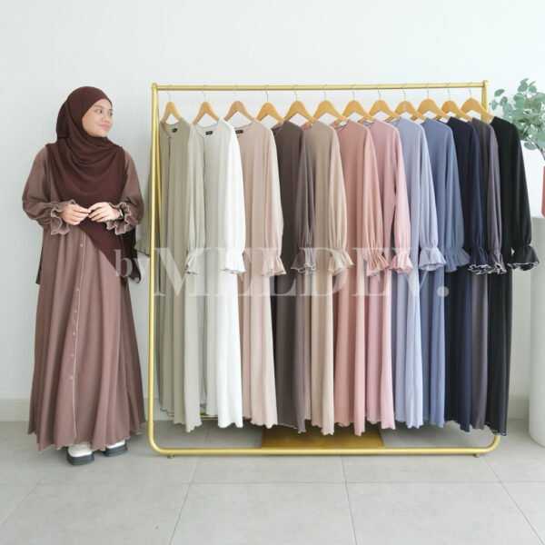 ByMeldev Alayaa Pleats Button Dress