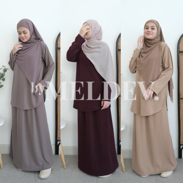 ByMeldev Oval Skirt Set Busui Nonbusui Setelan Rok