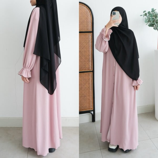 ByMeldev Alayaa Pleats Button Dress