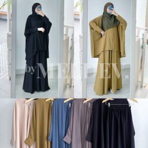 ByMeldev Hafwah Skirt Set Busui Bumil Friendly Set Umroh