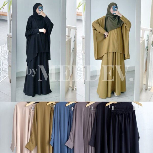 ByMeldev Hafwah Skirt Set Busui Bumil Friendly Set Umroh