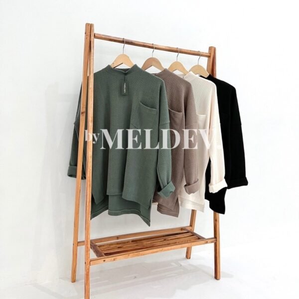 Bymeldev Pocket Oversized Knit Top Busui&Nonbusui