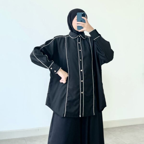 ByMeldev Premium Line Shirt Kemeja Motif List Garis