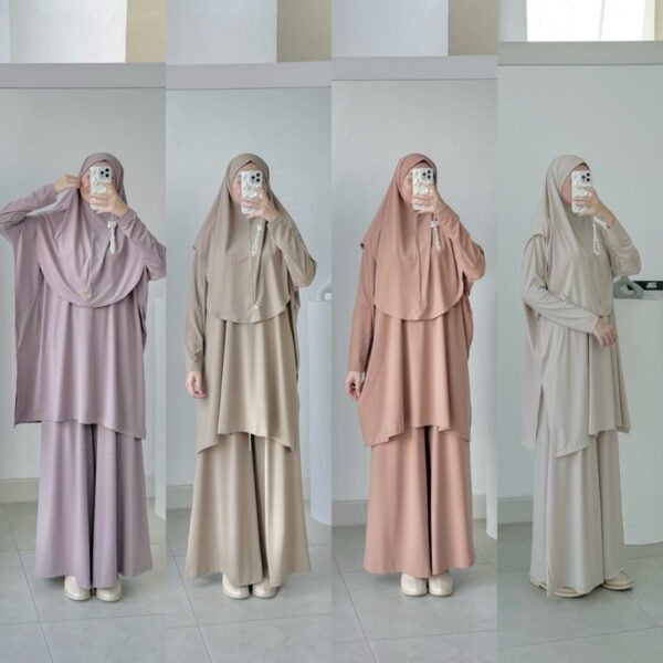 ByMeldev Medina Jersey Hijab Set Busui Nonbusui Bumil Friendly