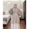 Bymeldev Oversize Stripes Top Kaos Salur Nonbusui Busui