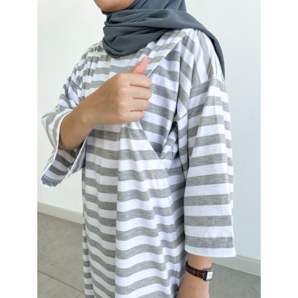 Bymeldev Basic Oversized Stripes Tunik Busui Nonbusui