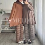 ByMeldev Tania Knit Stripes Set Busui Nonbusui