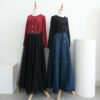 ByMeldev Rose Terry Batwing Cardigan Atasan Batwing