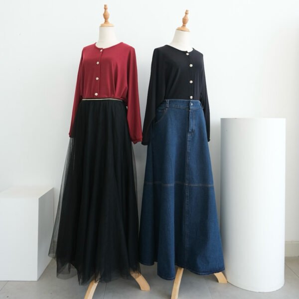 ByMeldev Rose Terry Batwing Cardigan Atasan Batwing