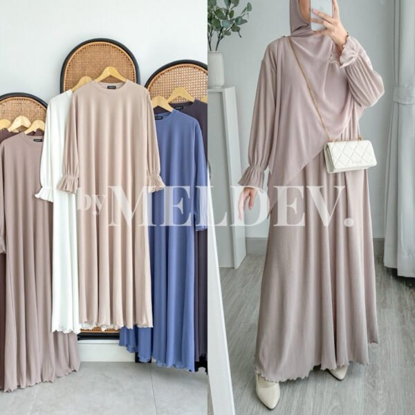 ByMeldev Premium Pleats Dress Busui Nonbusui Bumil Friendly