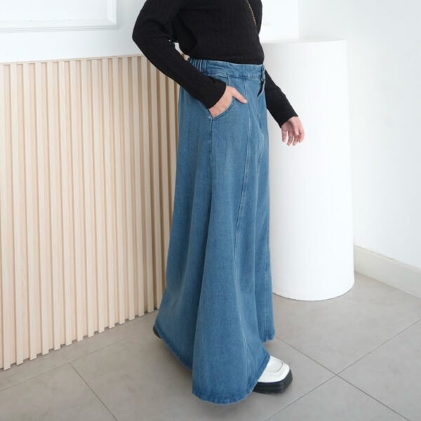 ByMeldev Mermaid Denim Skirt Rok Duyung A-Line Jeans Size M L XL
