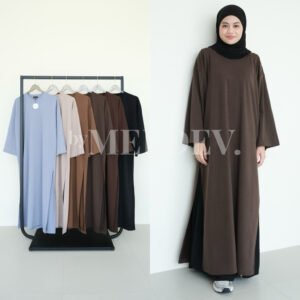 ByMeldev Terry Slit Cotton Dress Busui Nonbusui