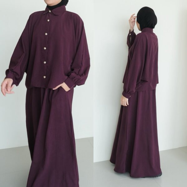 ByMeldev Rose Batwing Skirt Set Setelan Rok