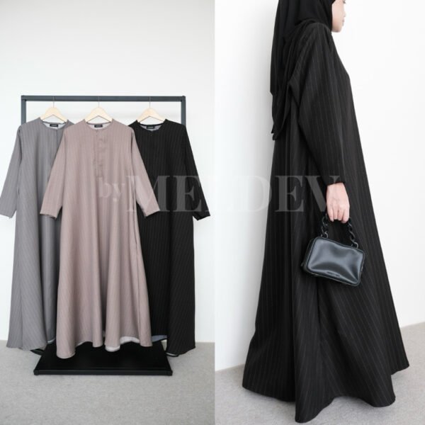 c9df1da4-62dc-40e5-b20e-27d3d86176cd.jpg ByMeldev Basic Belucci Stripes Dress Gamis Salur Premium