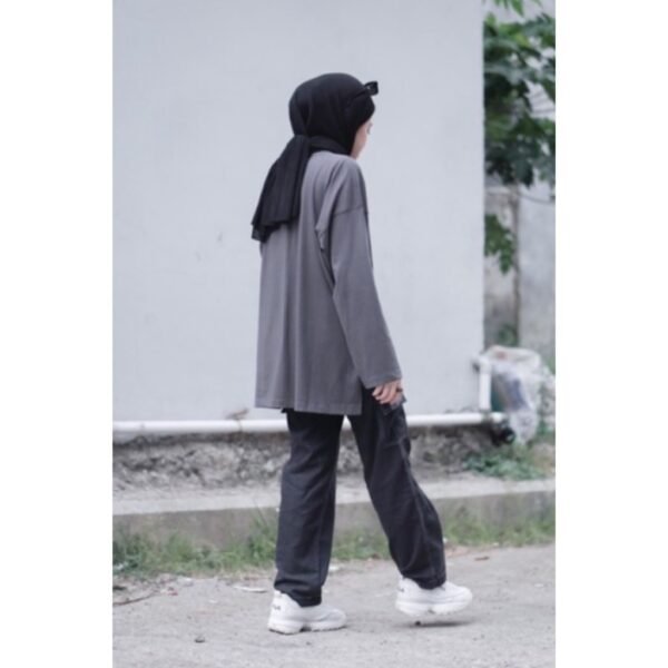 Bymeldev Basic Oversized Longsleeve Top Kaos Lengan Panjang Busui dan Nonbusui