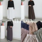 ByMeldev Premium Pleats Straight Skirt