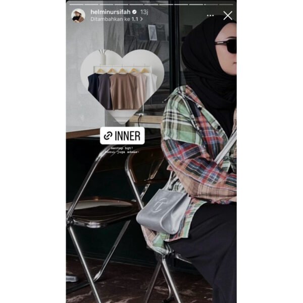 ByMeldev Basic Cotton Sleeveless Inner Kaos Busui Nonbusui