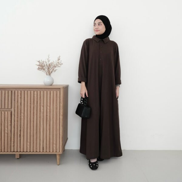 ByMeldev Basic Polo Dress Gamis Polo Busui Friendly