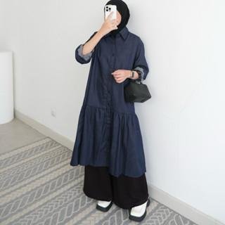 ByMeldev Denim Shirt & Skirt Set