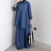 ByMeldev Zipper Denim Top & Skirt Busui Bumil Friendly