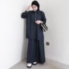ByMeldev Zipper Denim Top & Skirt Busui Bumil Friendly