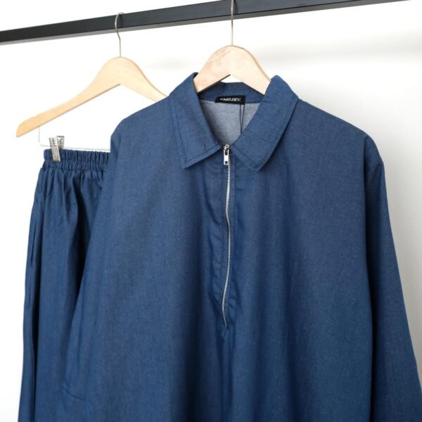 ByMeldev Zipper Denim Top & Skirt Busui Bumil Friendly