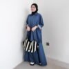 ByMeldev Zipper Denim Top & Skirt Busui Bumil Friendly
