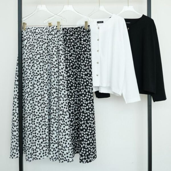 IMG_3465 ByMeldev Clover Button Set Setelan Rok Motif Bumil Busui Friendly