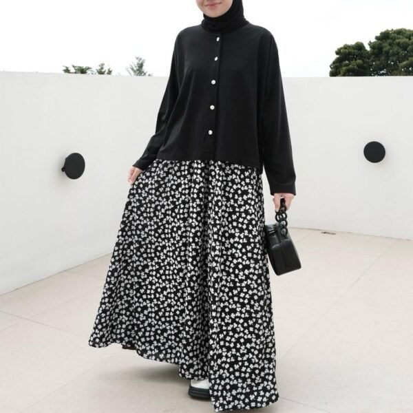 IMG_3466 ByMeldev Clover Button Set Setelan Rok Motif Bumil Busui Friendly