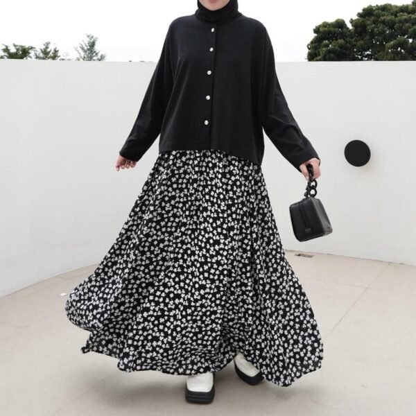 IMG_3470 ByMeldev Clover Button Set Setelan Rok Motif Bumil Busui Friendly