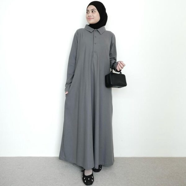 ByMeldev Basic Polo Dress Gamis Polo Busui Friendly