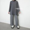 ByMeldev Basic Stripes Cullote Celana Knit Rumahan